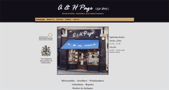Desktop Screenshot of ahpage.co.uk